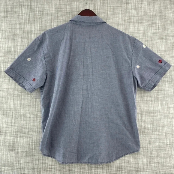 Vintage Teddi Lady bug embroidered Long Sleeve Button Down Shirt Women's PL 8300 - Picture 4 of 7